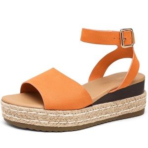 Dream Pairs Orange Ankle strap sandals